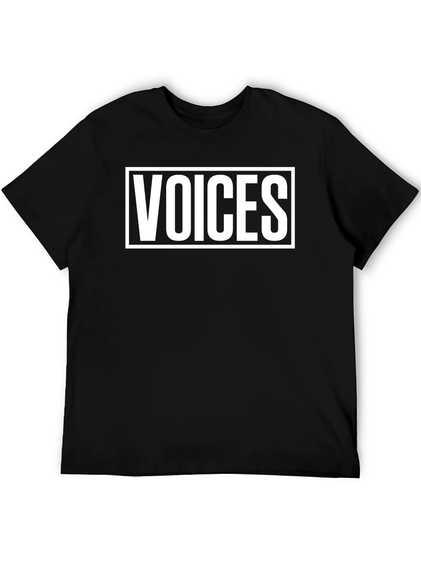 Voices Graphic Tee - Unisex Black T-Shirt