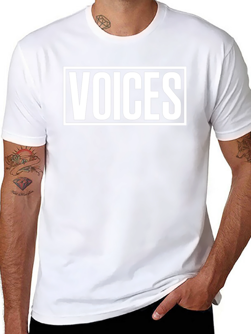 Voices Graphic Tee - Unisex Black T-Shirt