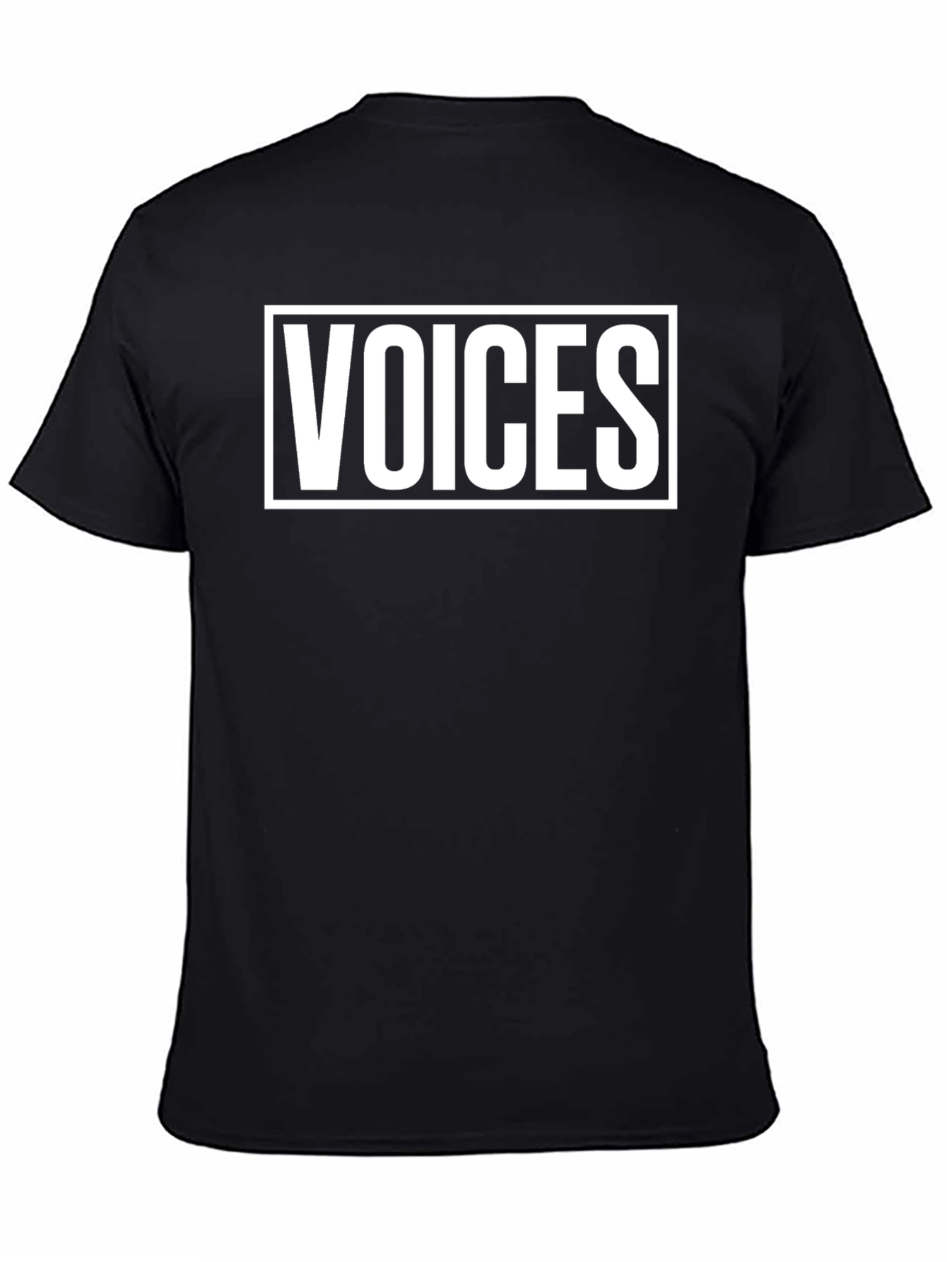 Voices Graphic Tee - Unisex Black T-Shirt