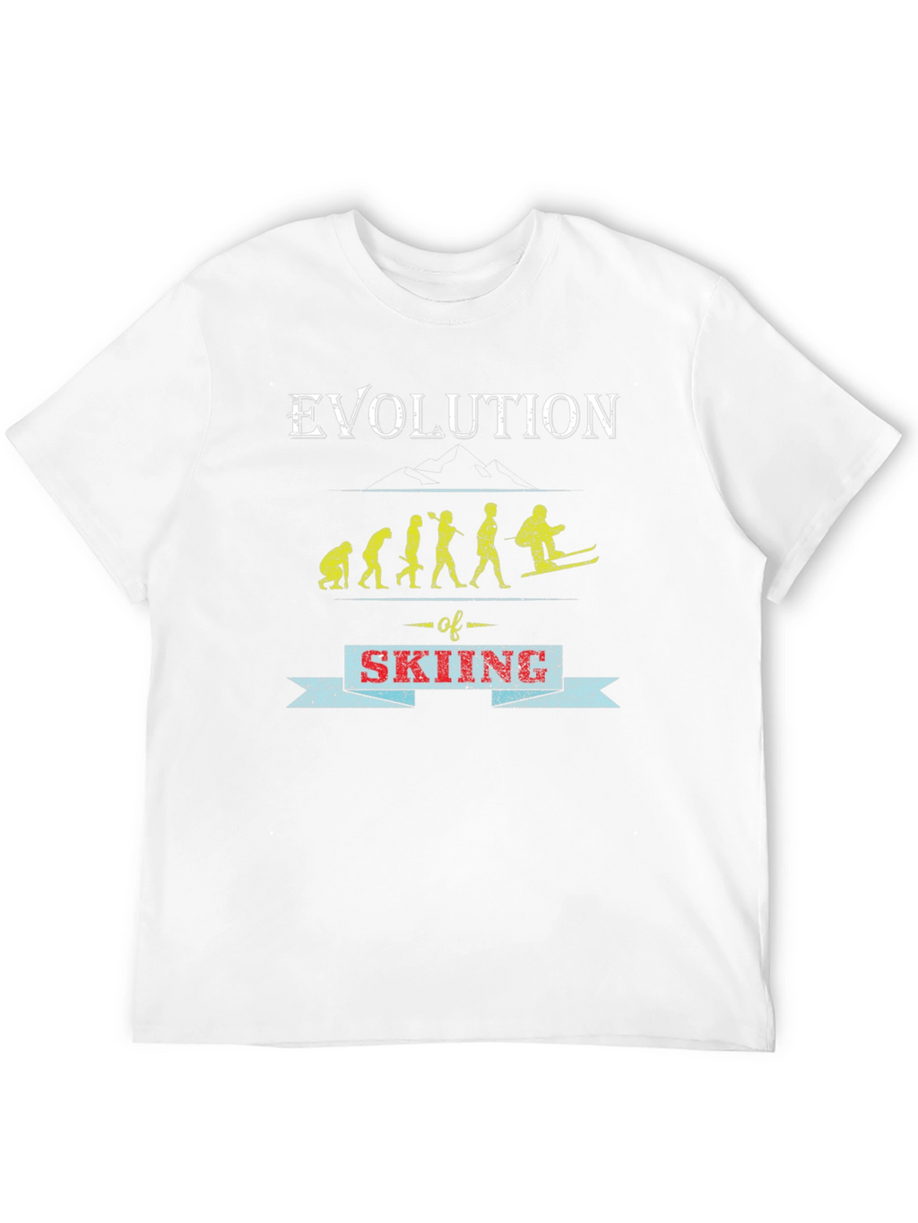 Evolution of Skiing Graphic Tee - Black