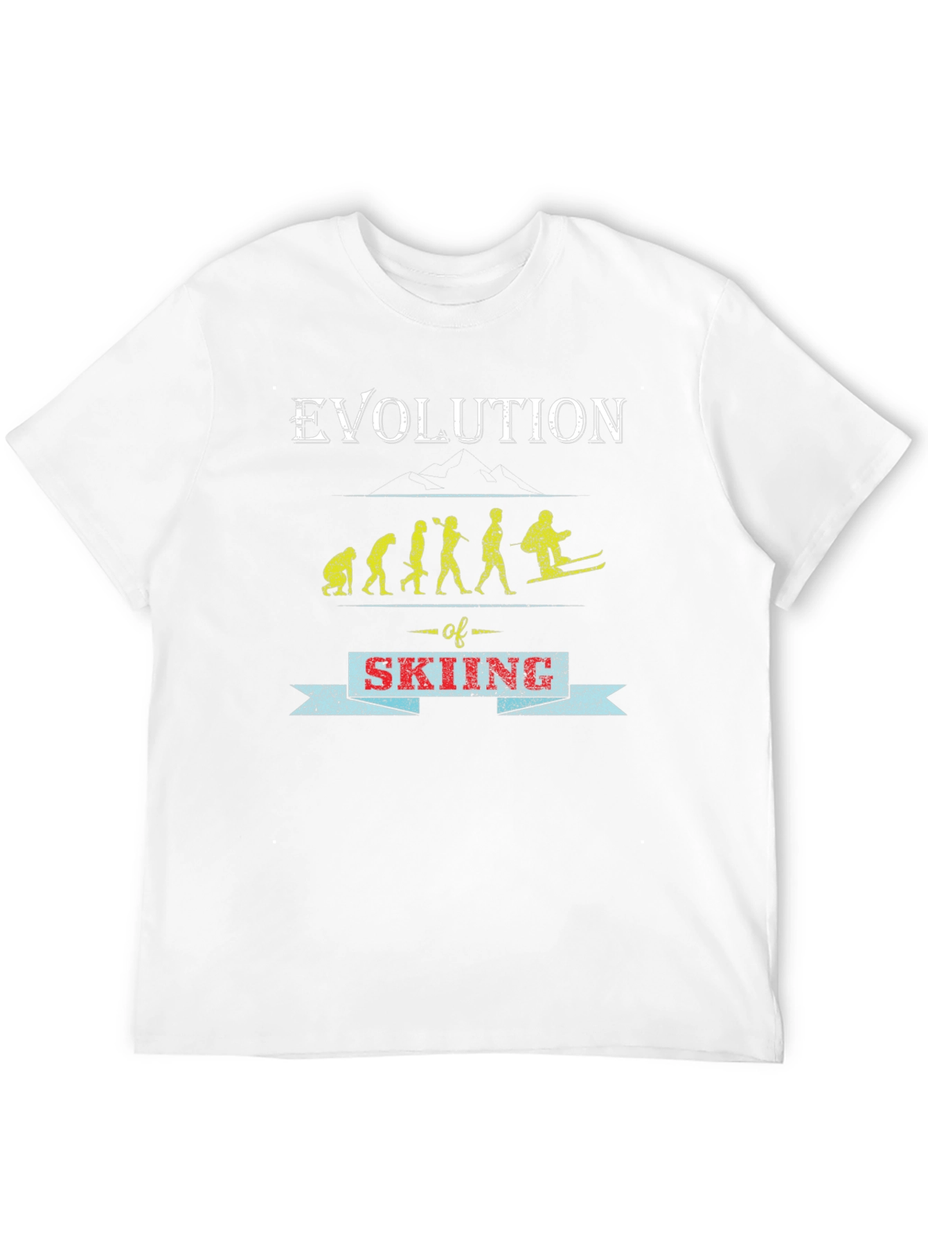 Evolution of Skiing Graphic Tee - Black