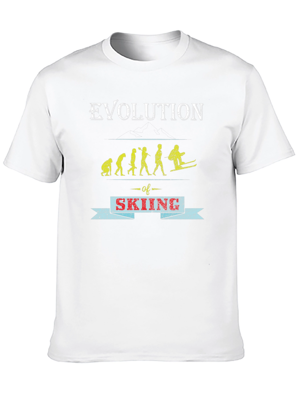 Evolution of Skiing Graphic Tee - Black