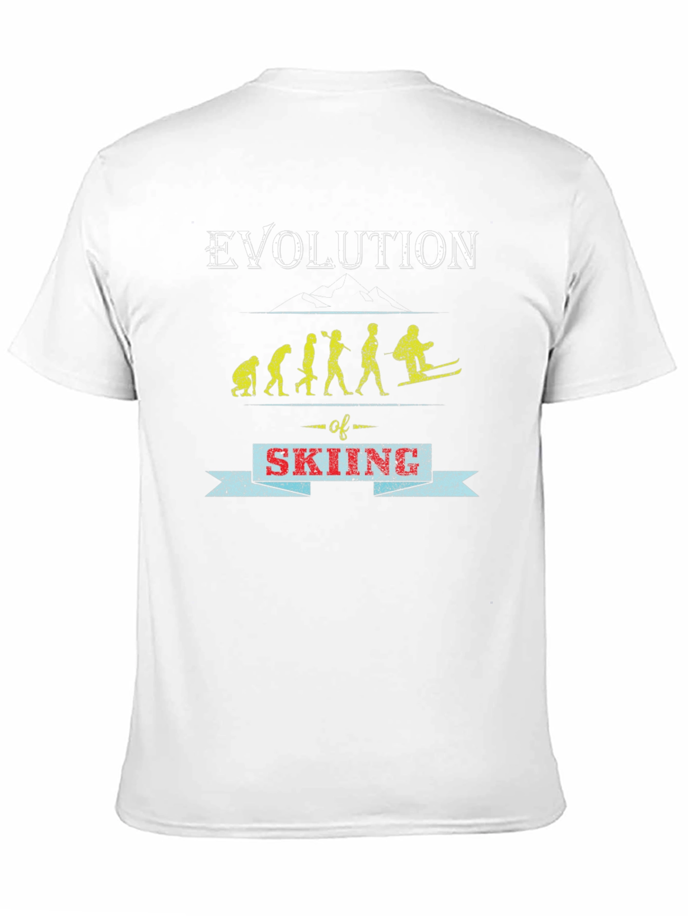 Evolution of Skiing Graphic Tee - Black