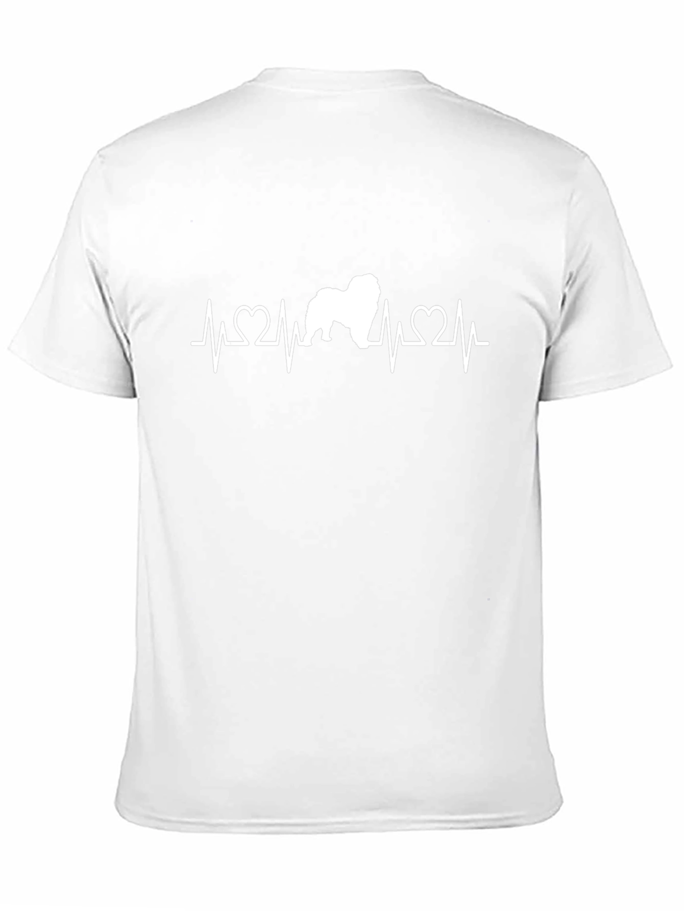Dog Heartbeat T-Shirt - Black Cotton Graphic Tee