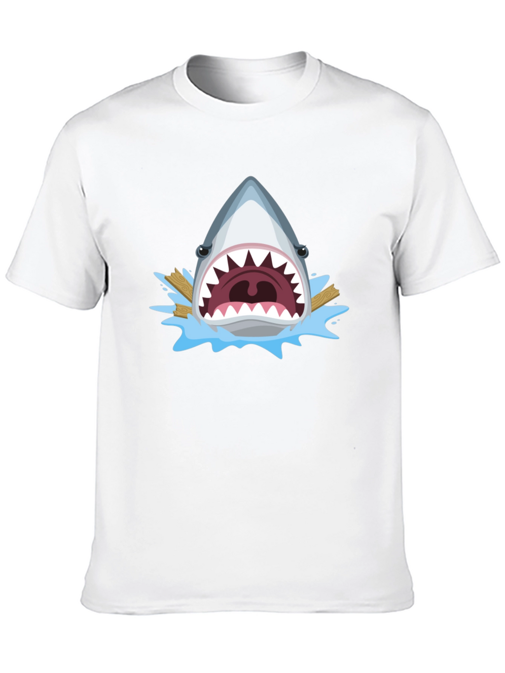 Shark Attack Graphic Tee - Mens Black T-Shirt
