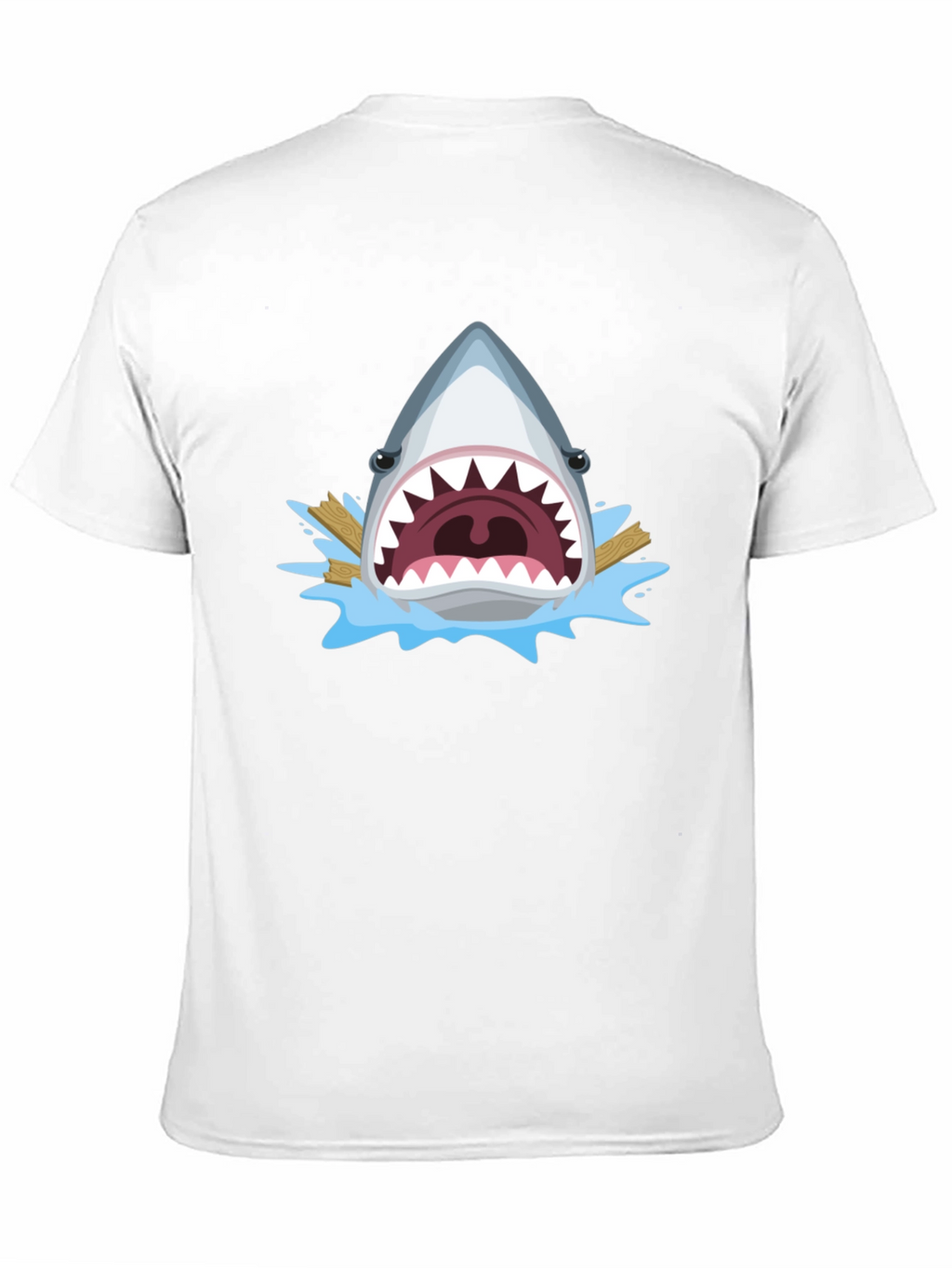 Shark Attack Graphic Tee - Mens Black T-Shirt