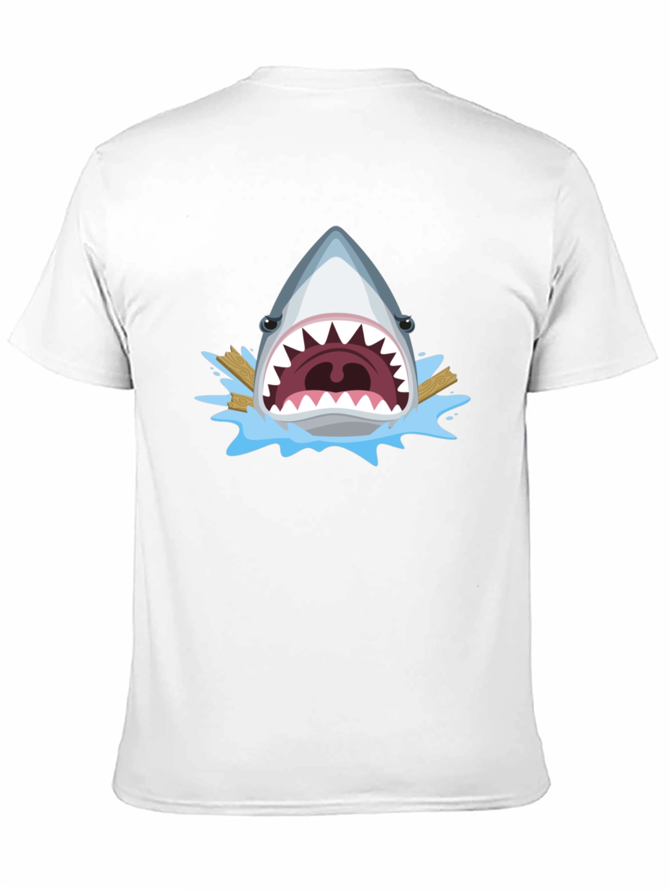 Shark Attack Graphic Tee - Mens Black T-Shirt