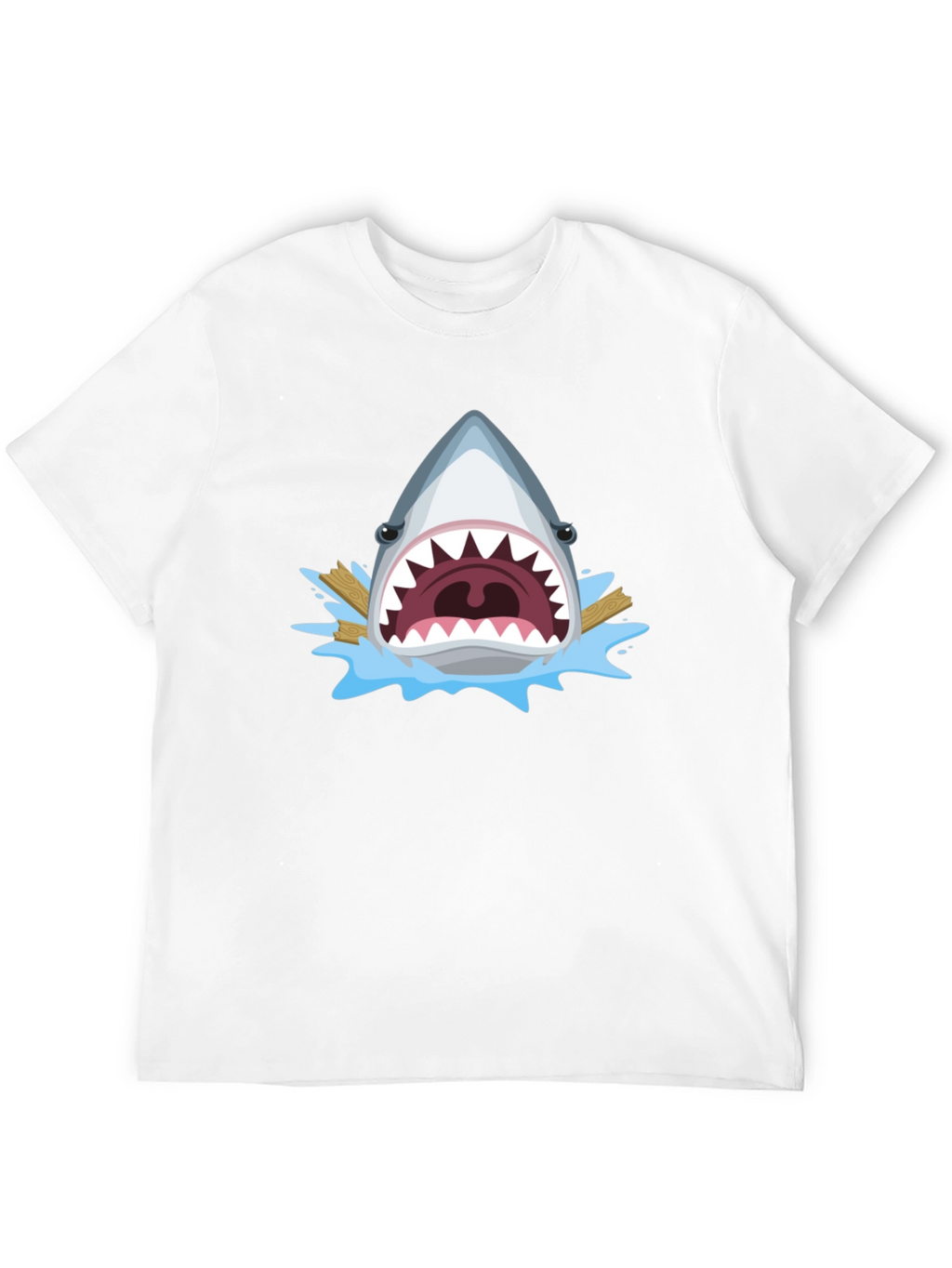 Shark Attack Graphic Tee - Mens Black T-Shirt