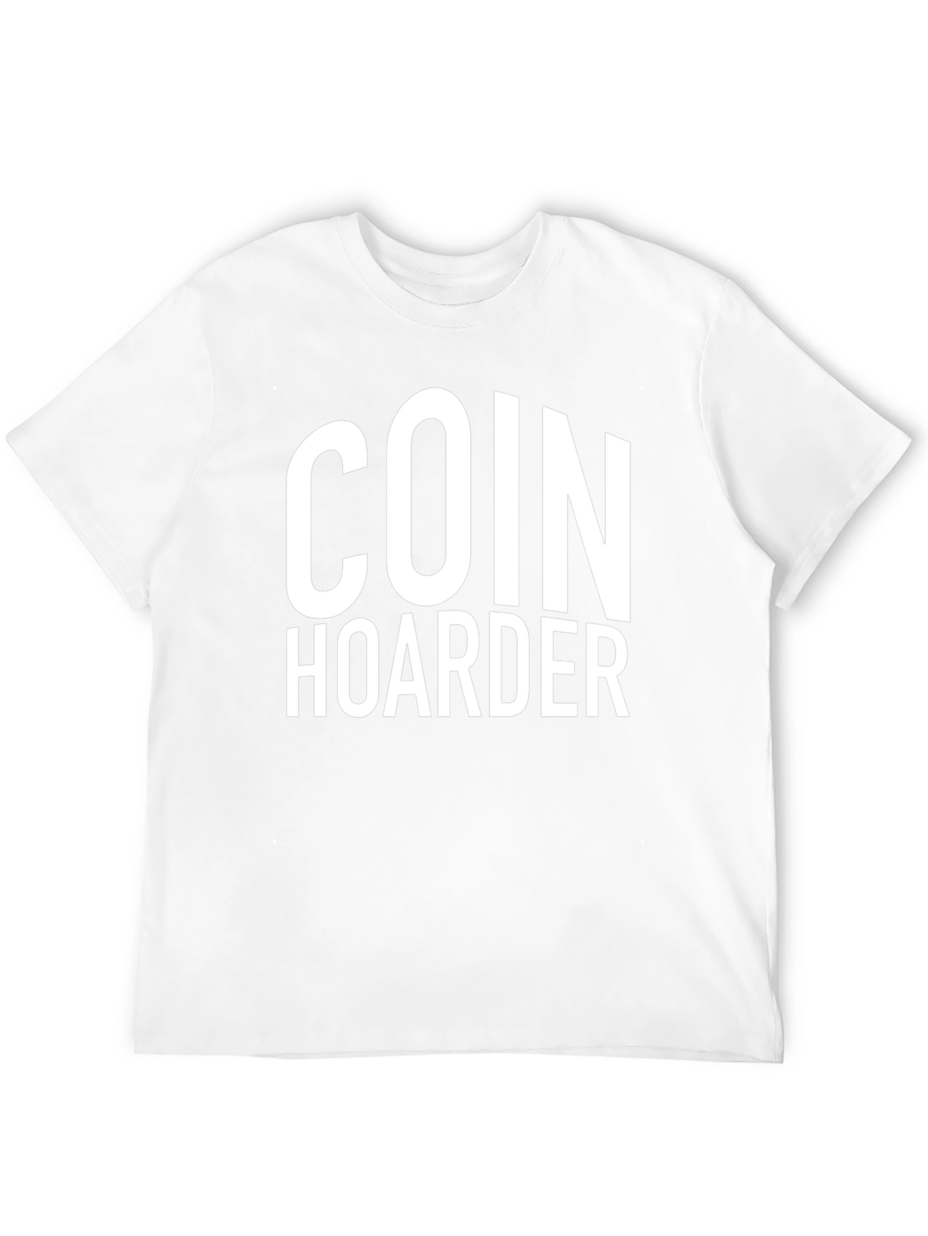 Coin Hoarder Graphic Tee - Black Crew Neck