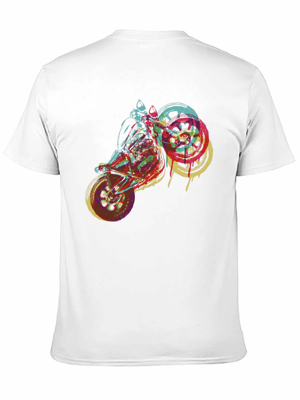 Motorcycle Graphic Tee - Bold Artistic Design