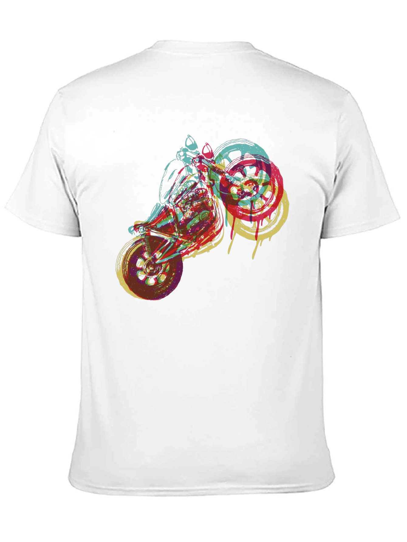 Motorcycle Graphic Tee - Bold Artistic Design