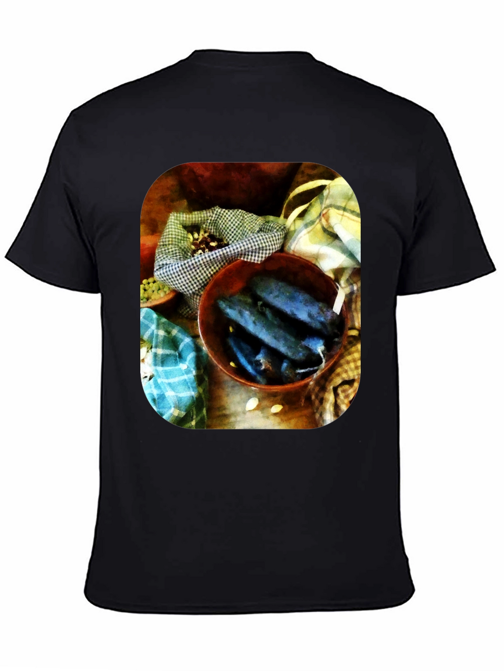 Mens T-Shirt with Unique Produce Still Life Art