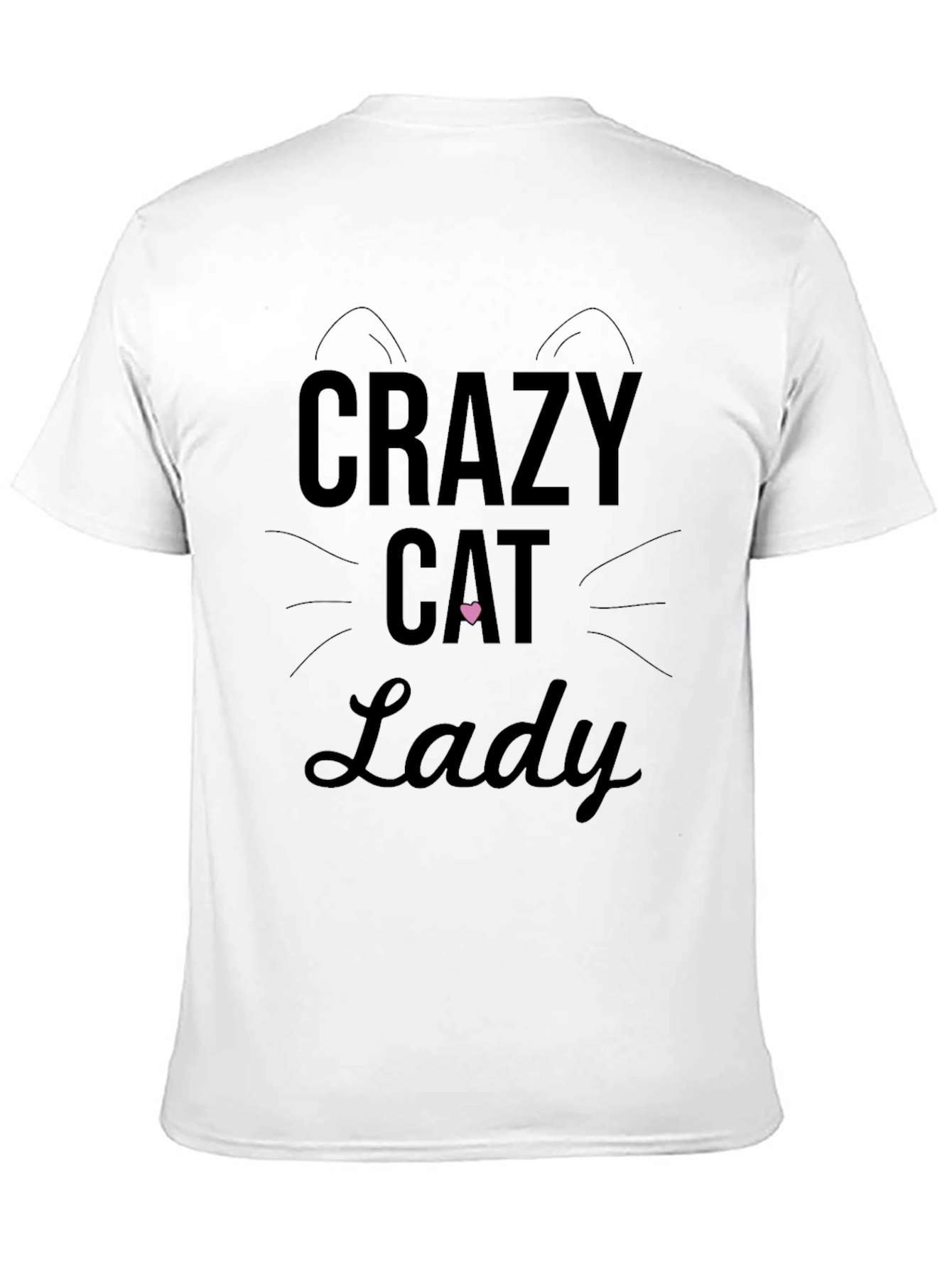 Crazy Cat Lady Graphic Tee - Black