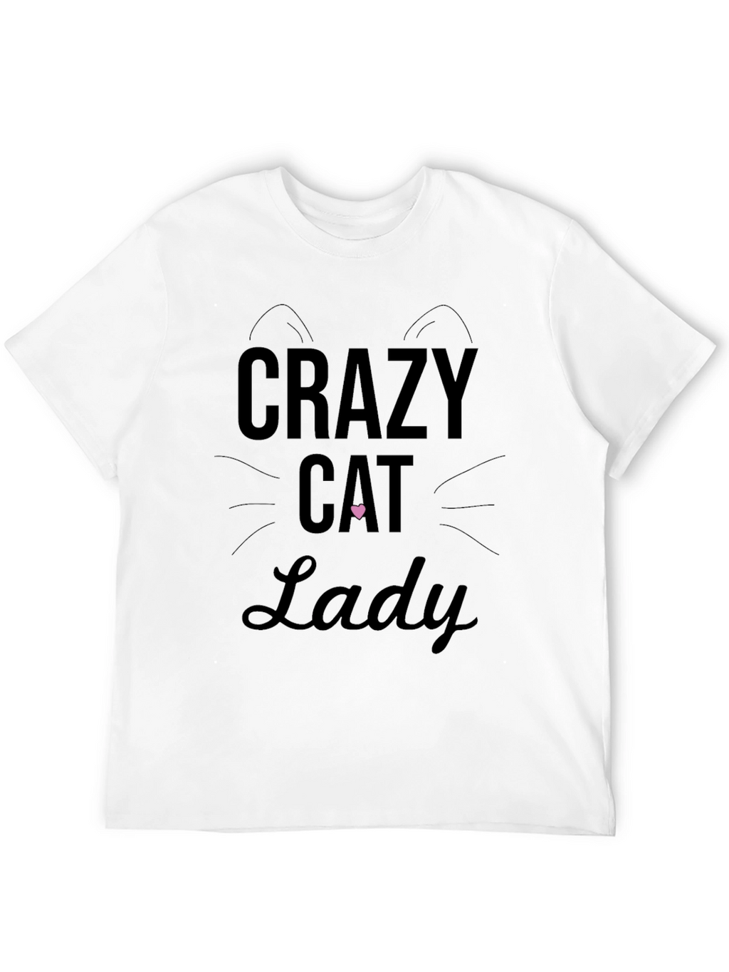 Crazy Cat Lady Graphic Tee - Black