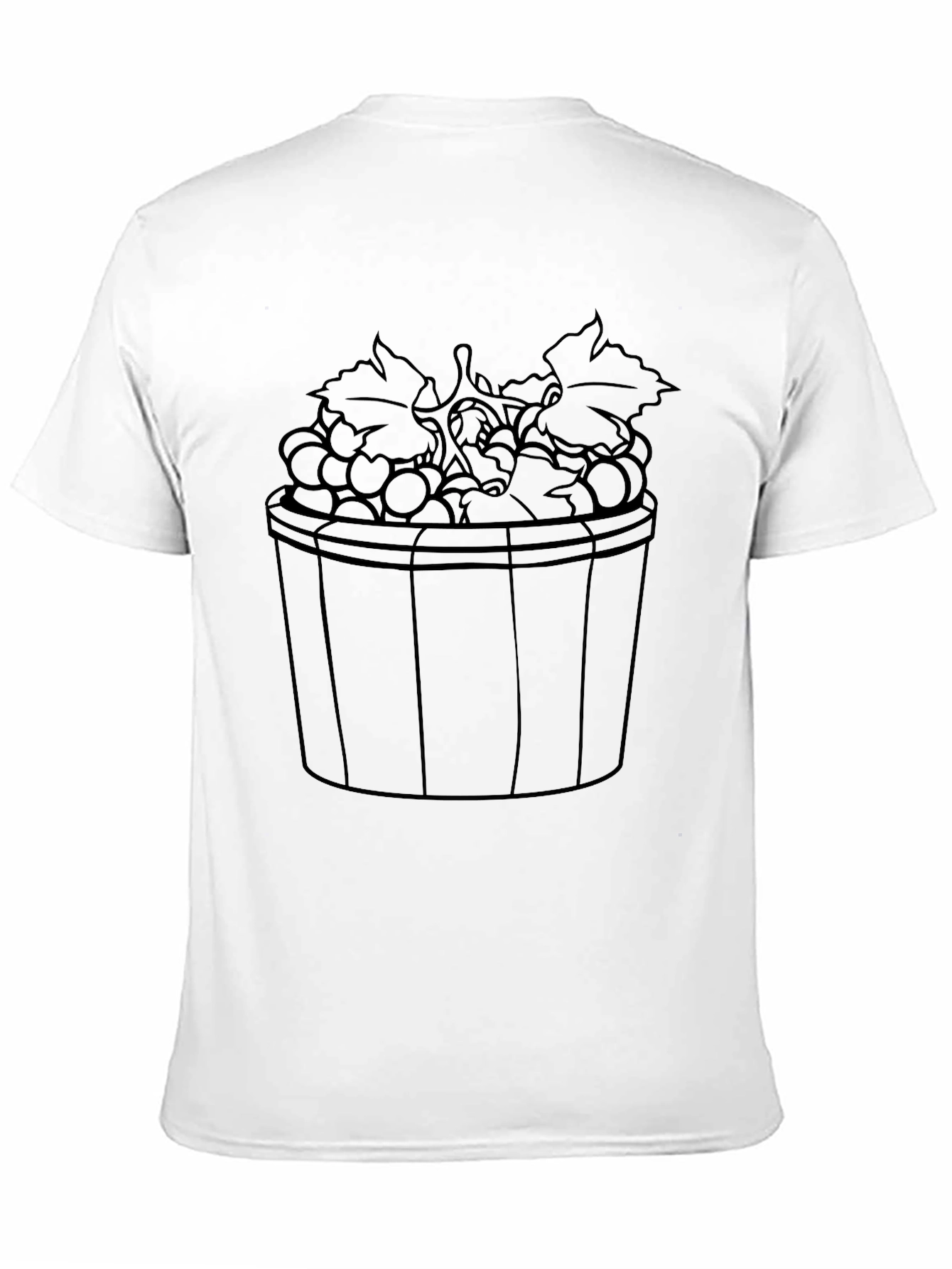 Grapes in Basket Graphic T-Shirt