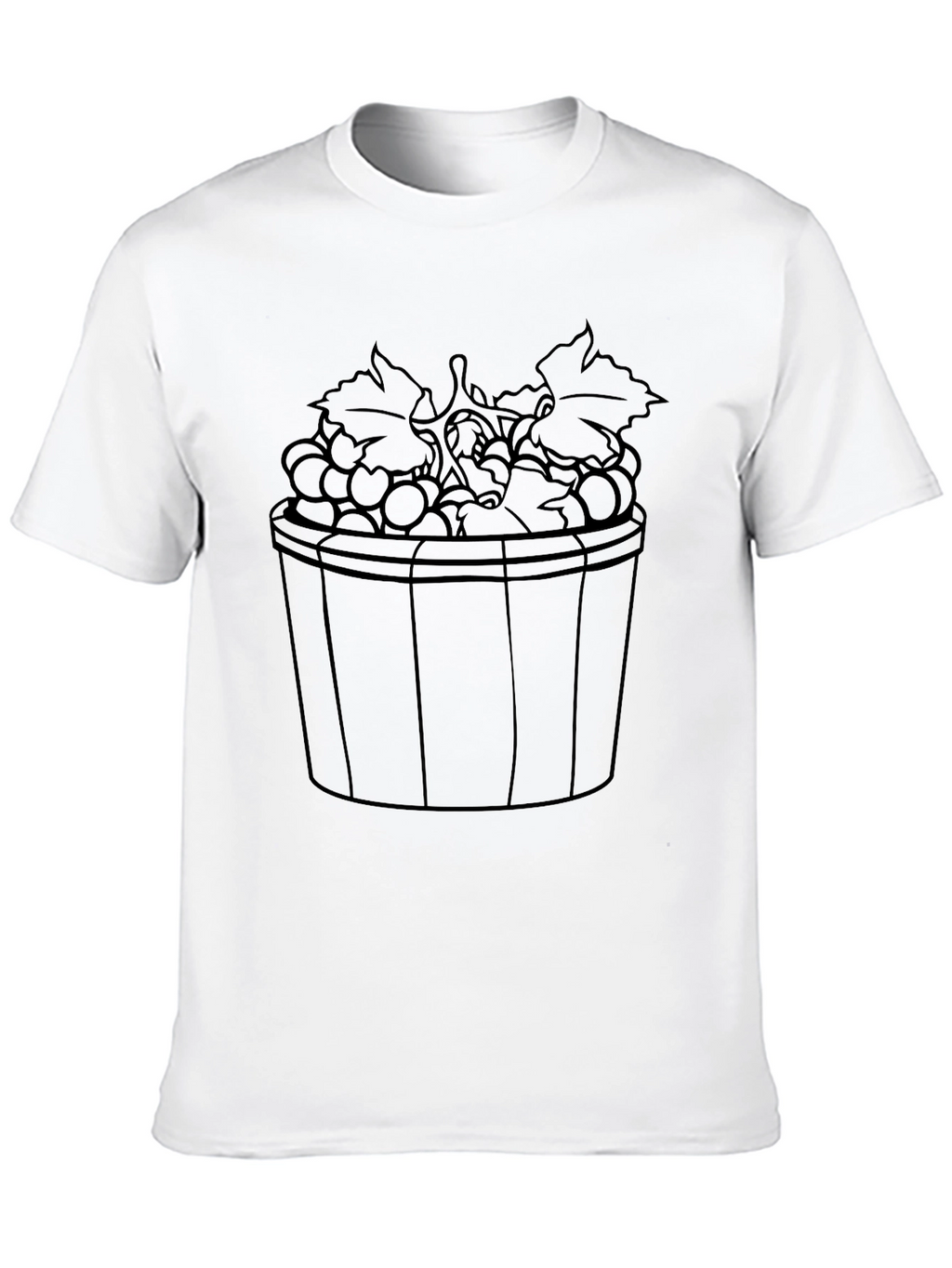 Grapes in Basket Graphic T-Shirt