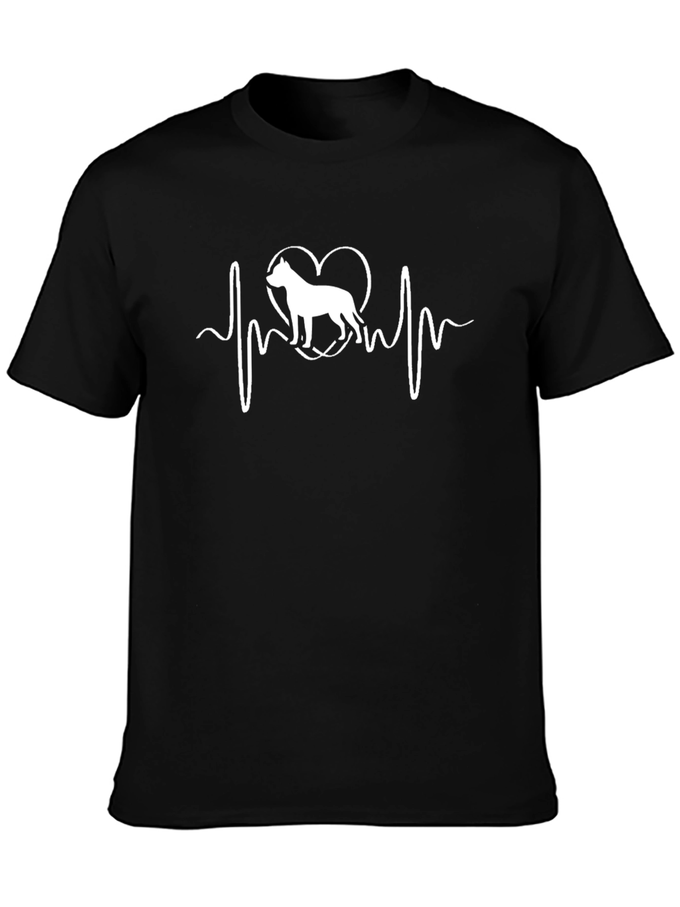 Dog Heartbeat T-Shirt - Pitbull Love Tee