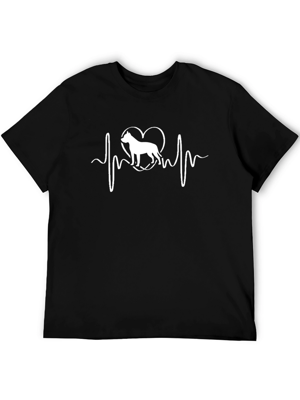 Dog Heartbeat T-Shirt - Pitbull Love Tee