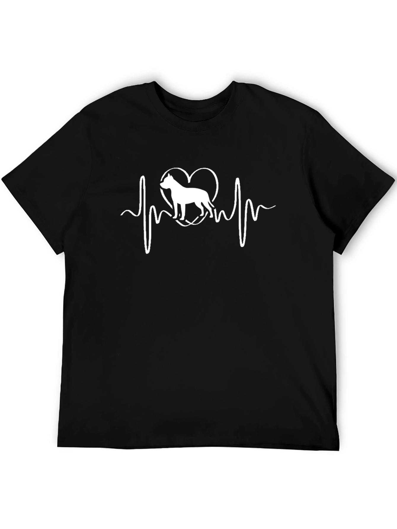 Dog Heartbeat T-Shirt - Pitbull Love Tee