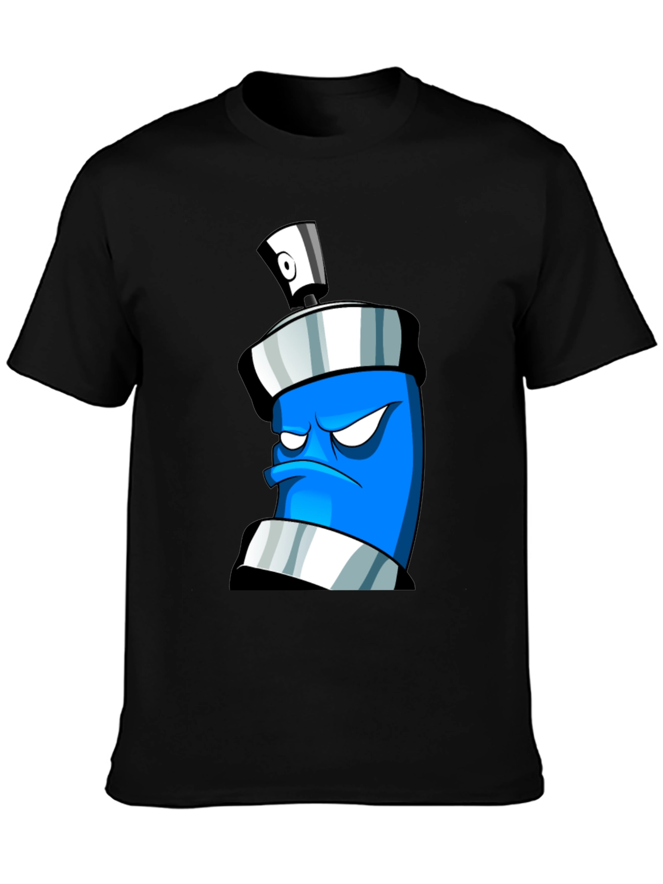 Angry Spray Can Graphic T-Shirt