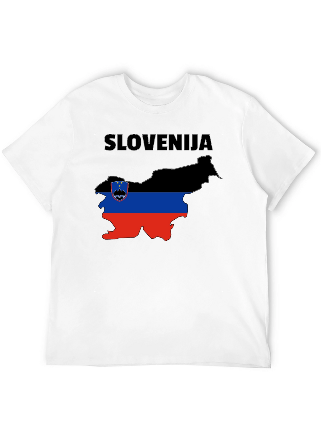 Slovenia Flag Map T-Shirt