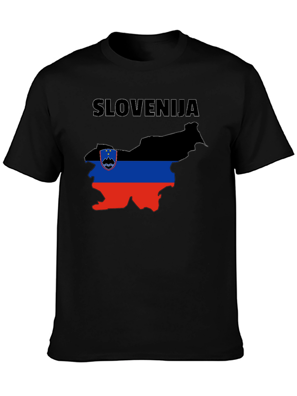 Slovenia Flag Map T-Shirt