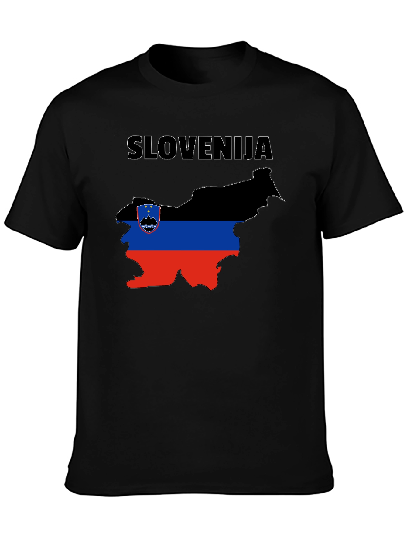 Slovenia Flag Map T-Shirt
