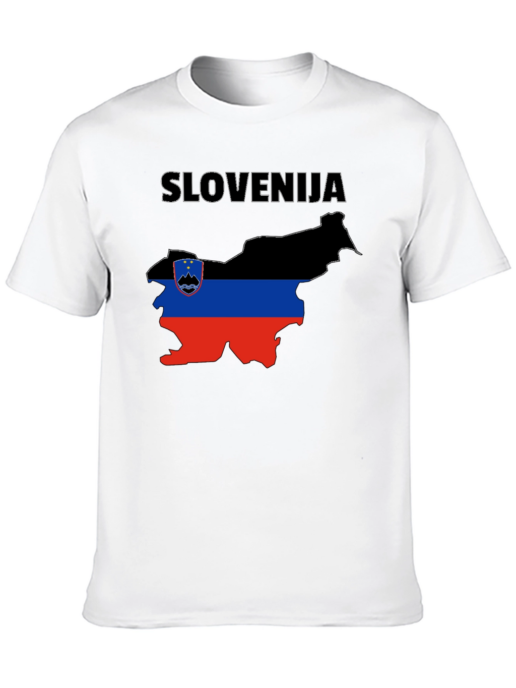 Slovenia Flag Map T-Shirt