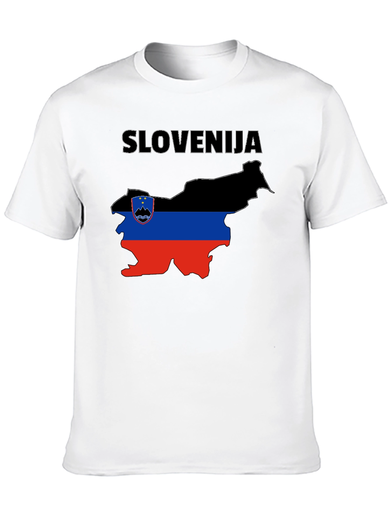 Slovenia Flag Map T-Shirt