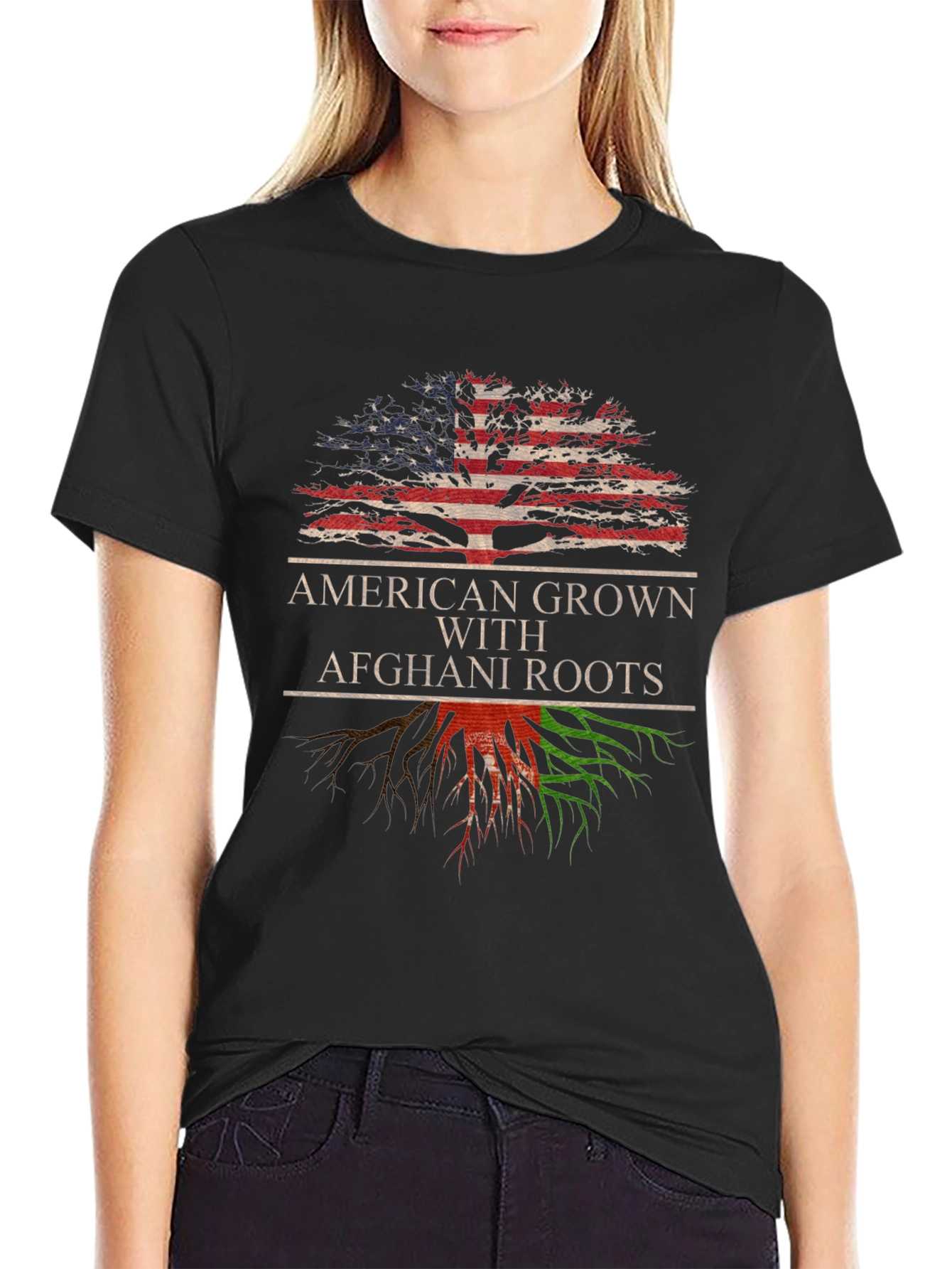 American Grown with Afghani Roots T-Shirt
