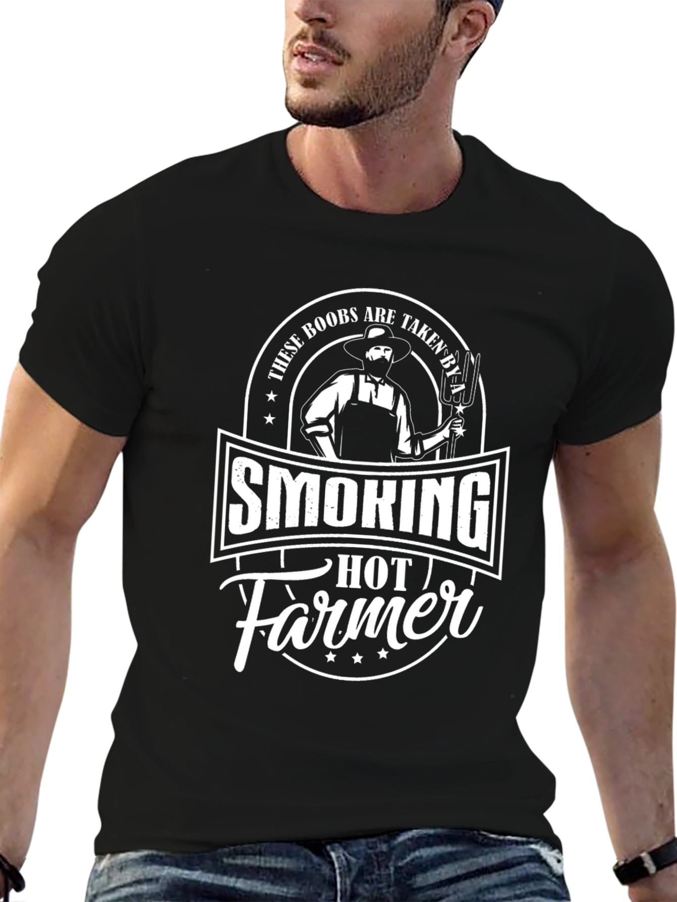 Smoking Hot Farmer Graphic Tee