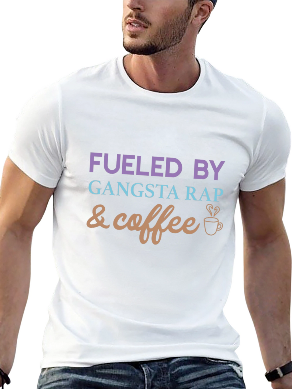 Fueled By Gangsta Rap and Coffee Graphic Tee
