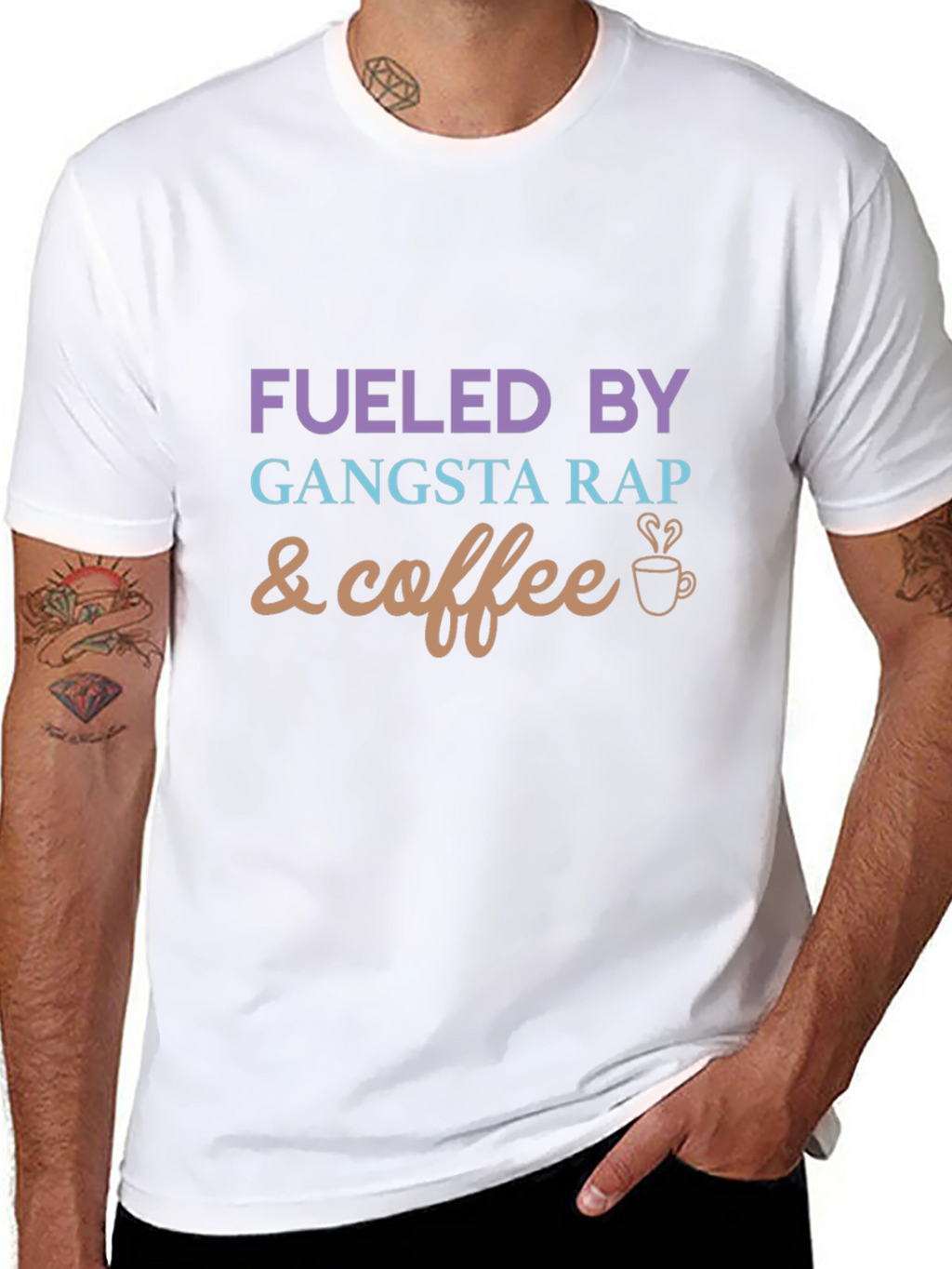 Fueled By Gangsta Rap and Coffee Graphic Tee