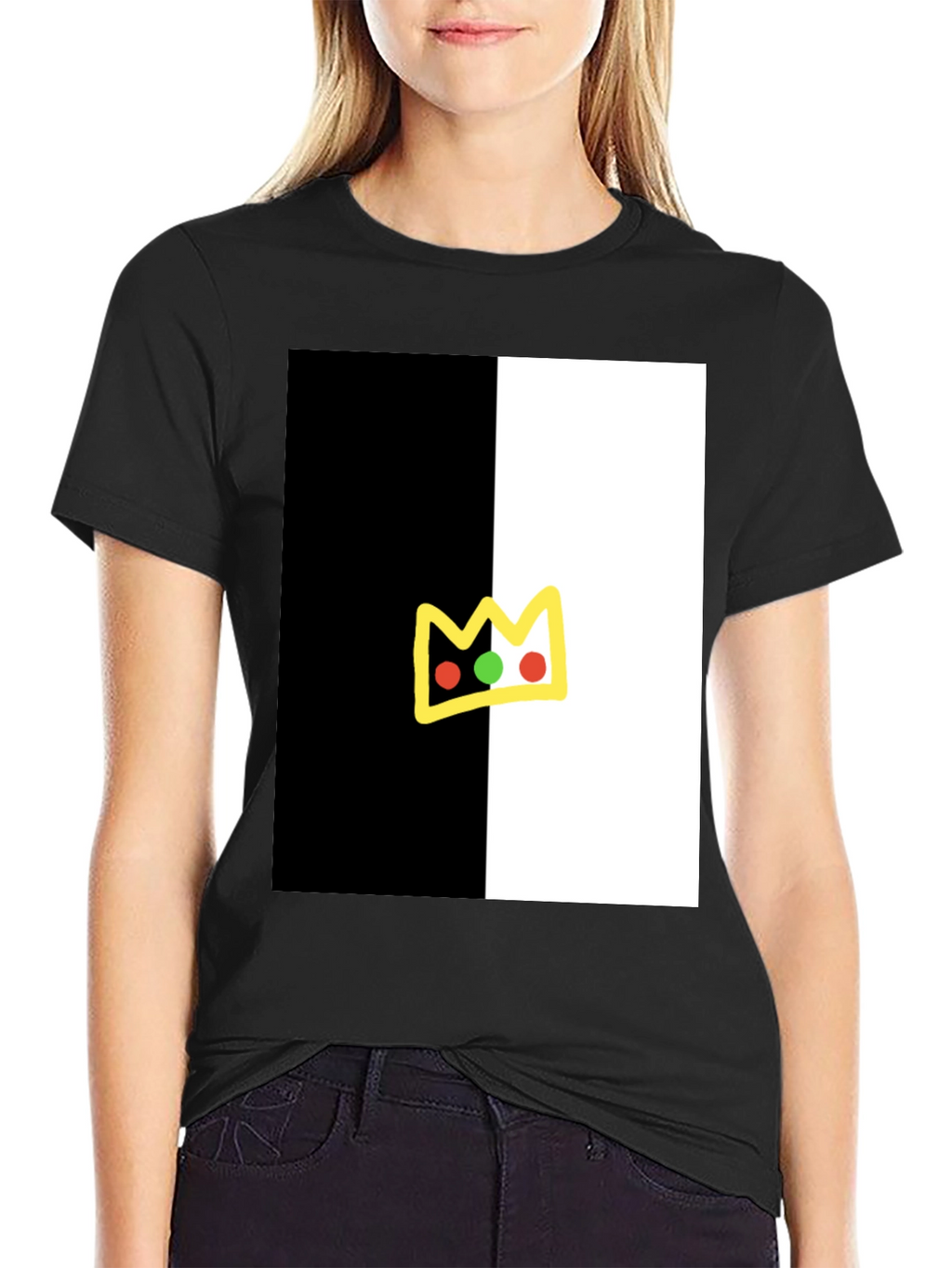 Black and White Crown T-Shirt