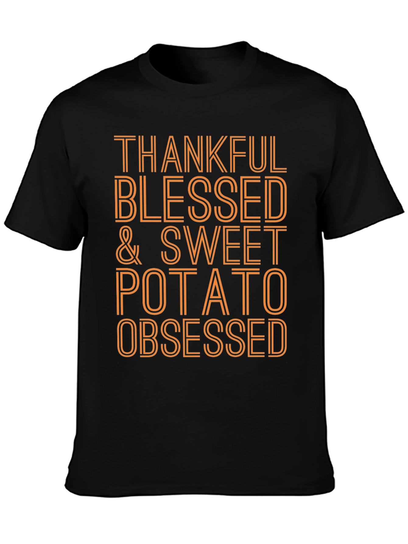 Thankful Blessed & Sweet Potato Obsessed T-Shirt