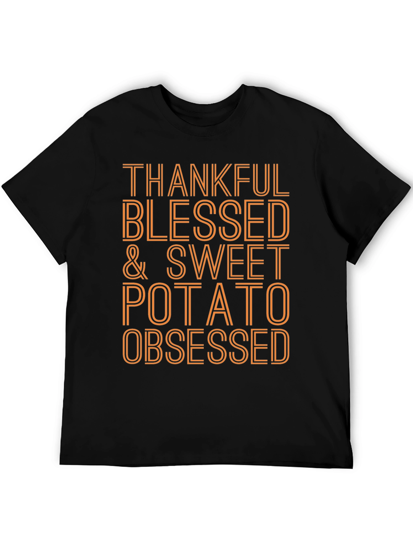 Thankful Blessed & Sweet Potato Obsessed T-Shirt