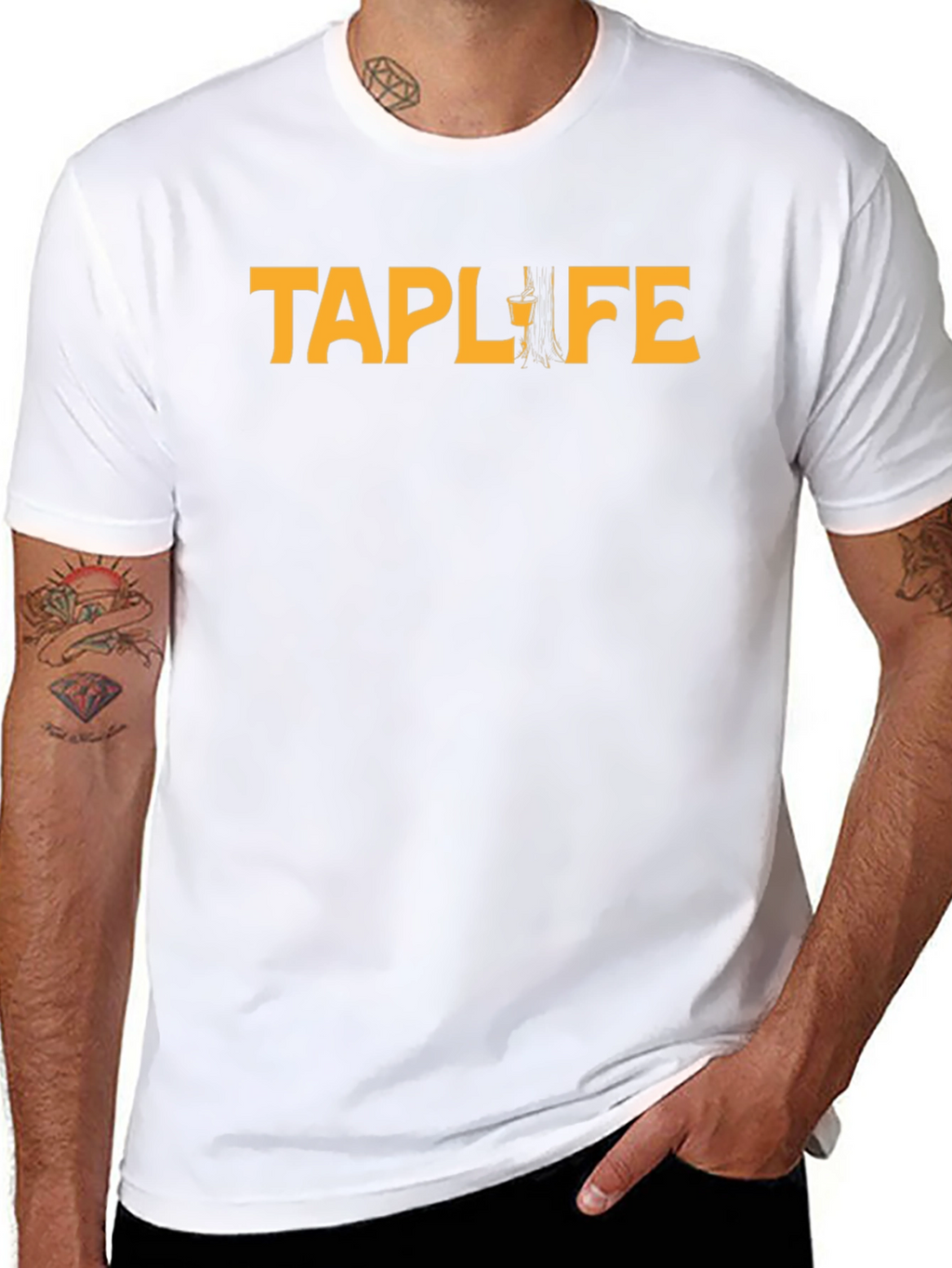 TAPLIFE Graphic Tee - Black Short Sleeve Shirt