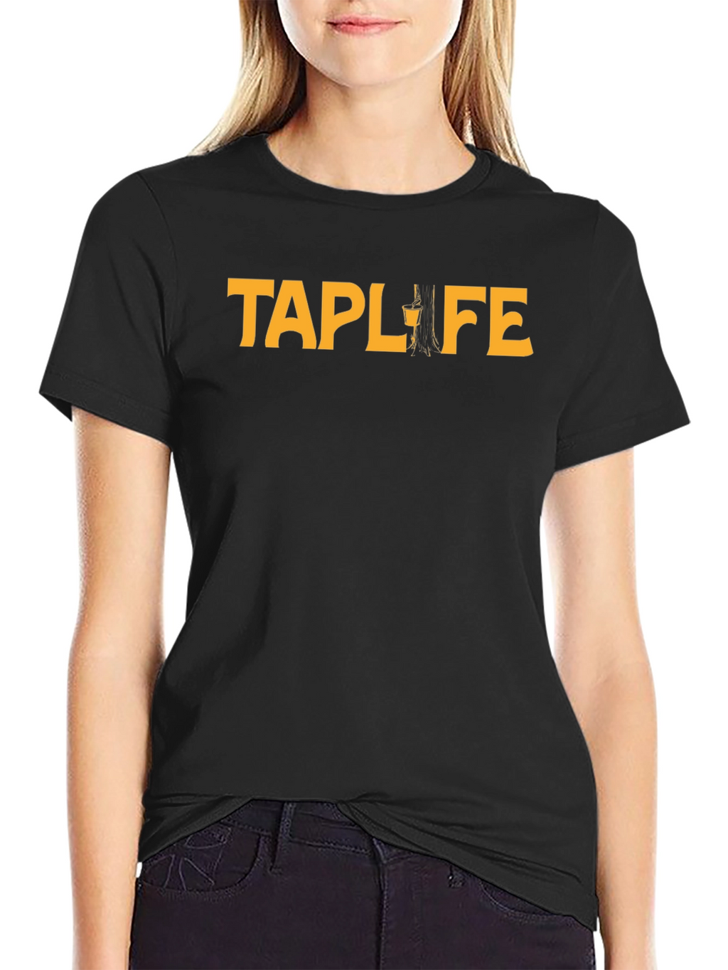 TAPLIFE Graphic Tee - Black Short Sleeve Shirt