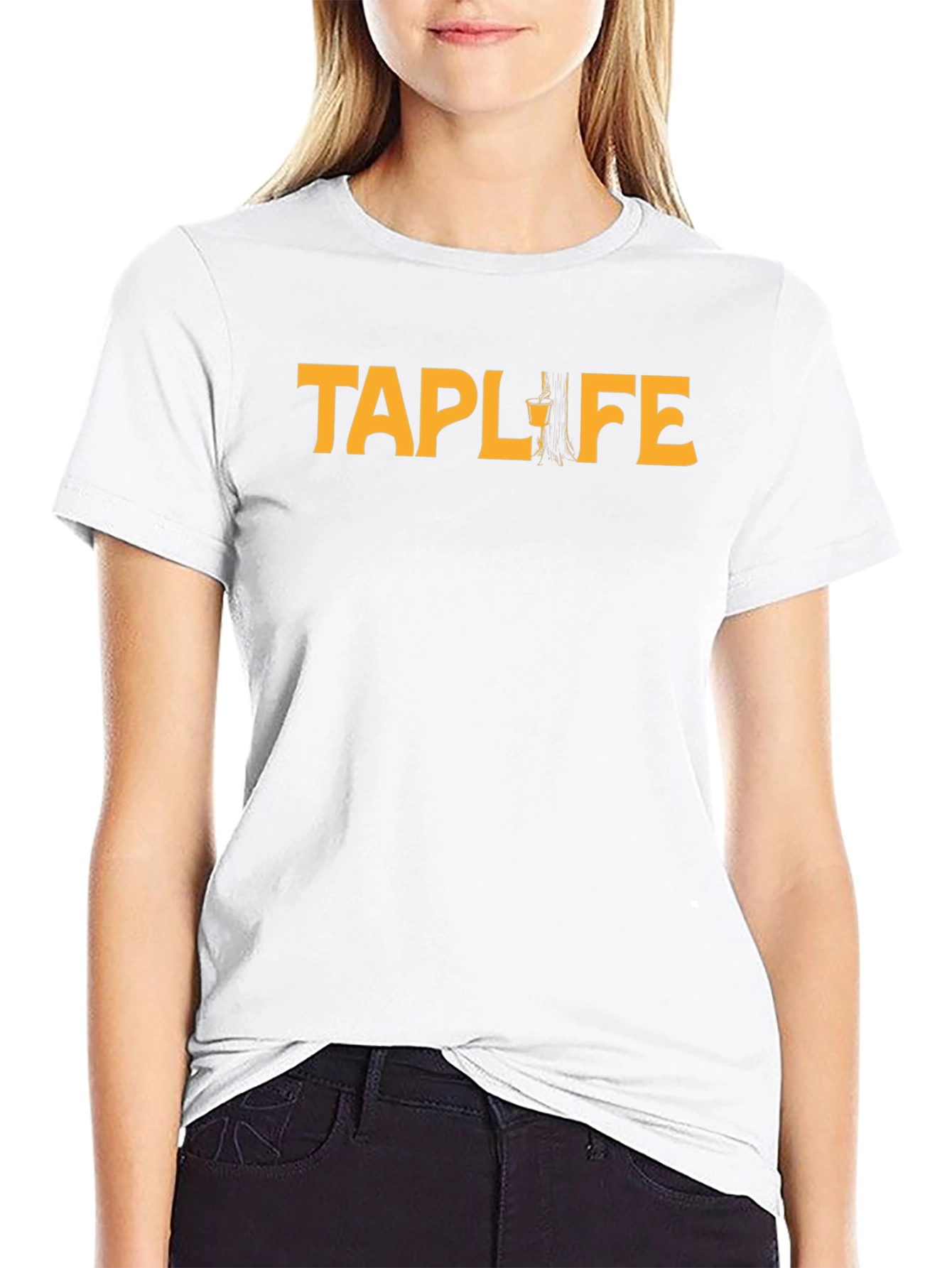 TAPLIFE Graphic Tee - Black Short Sleeve Shirt