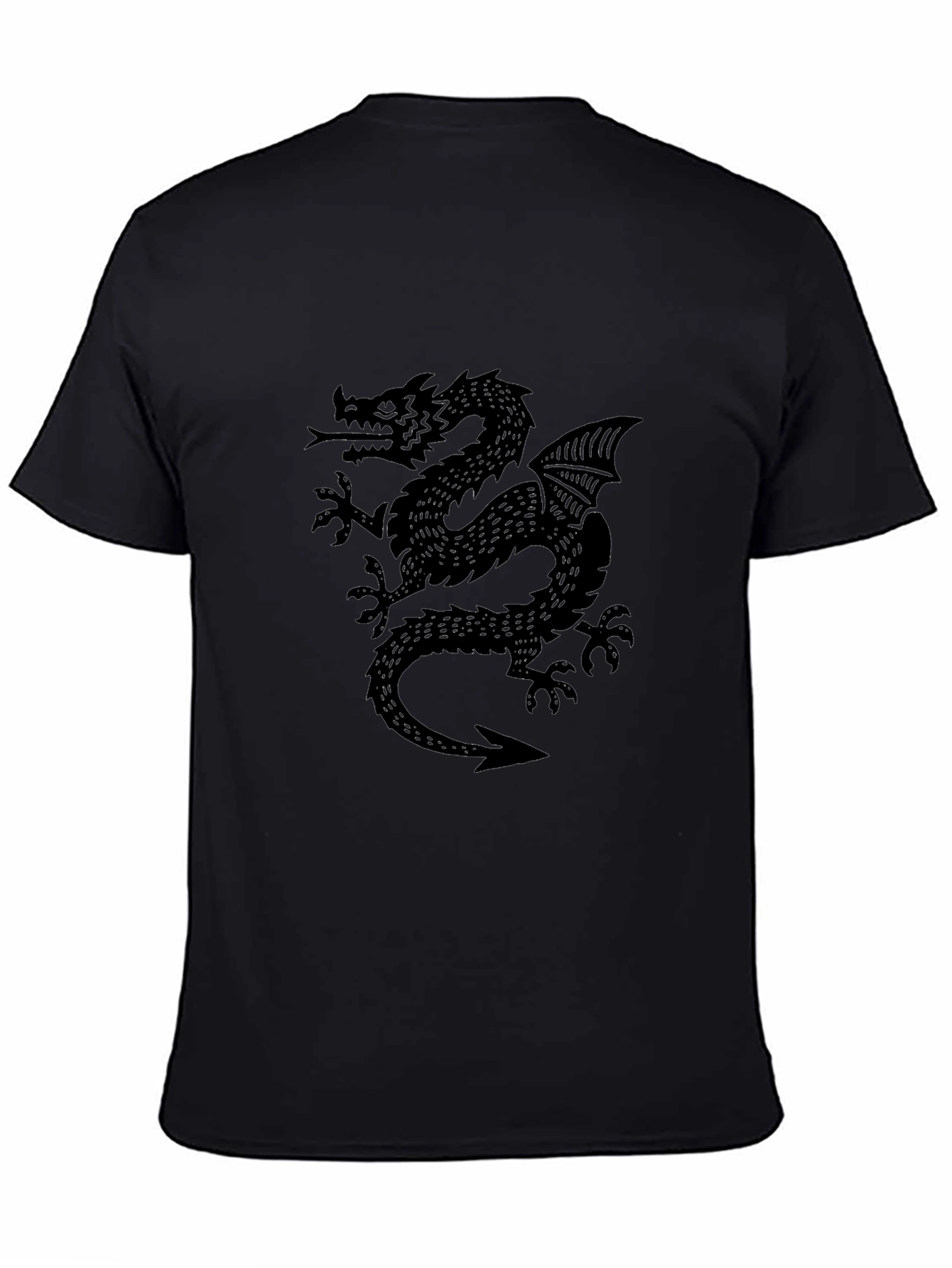 Black Dragon Graphic Tee - Mens Short Sleeve Shirt