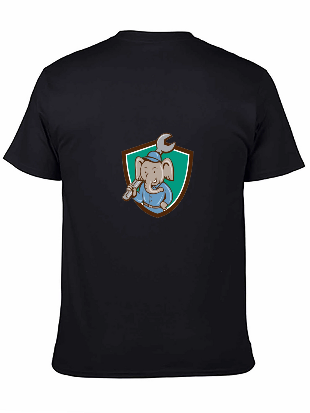 Elephant Mechanic T-Shirt - Cartoon Graphic Tee