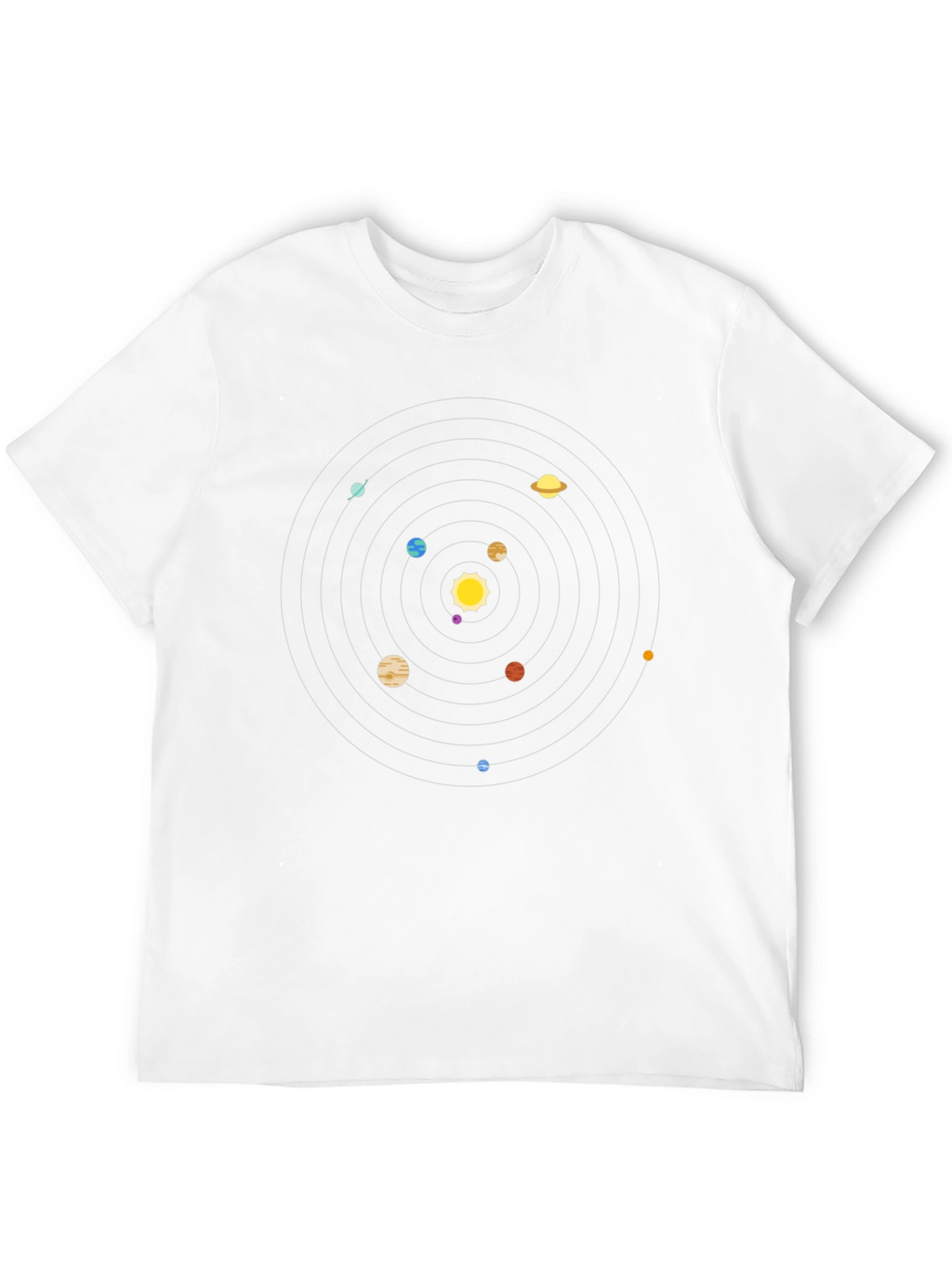 Planetary System Graphic Tee - Black Cotton T-Shirt