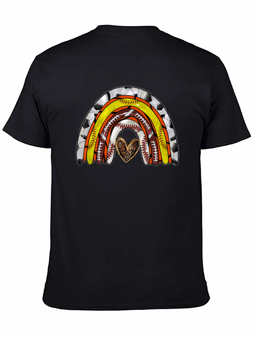 Sports Rainbow Heart T-Shirt