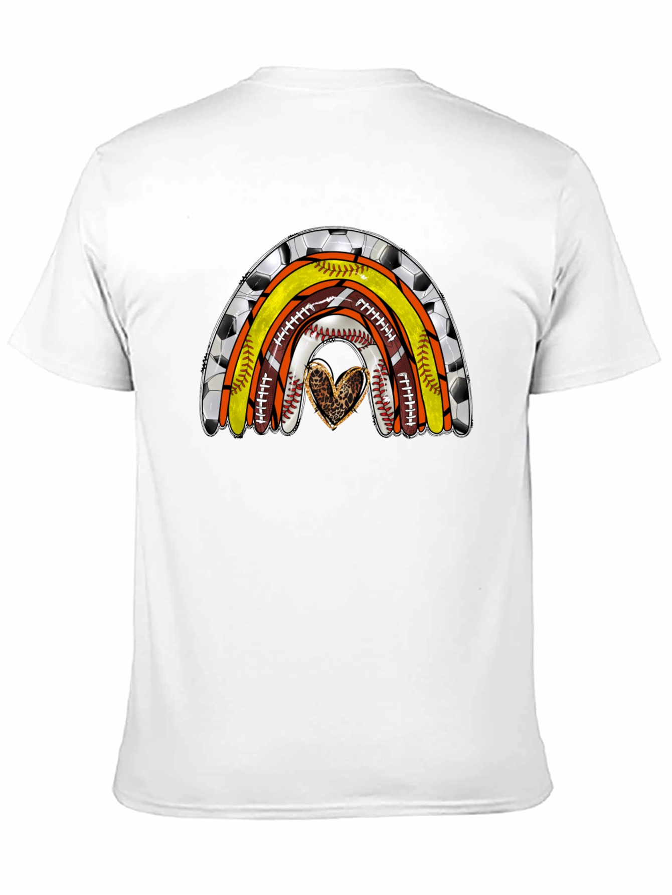 Sports Rainbow Heart T-Shirt