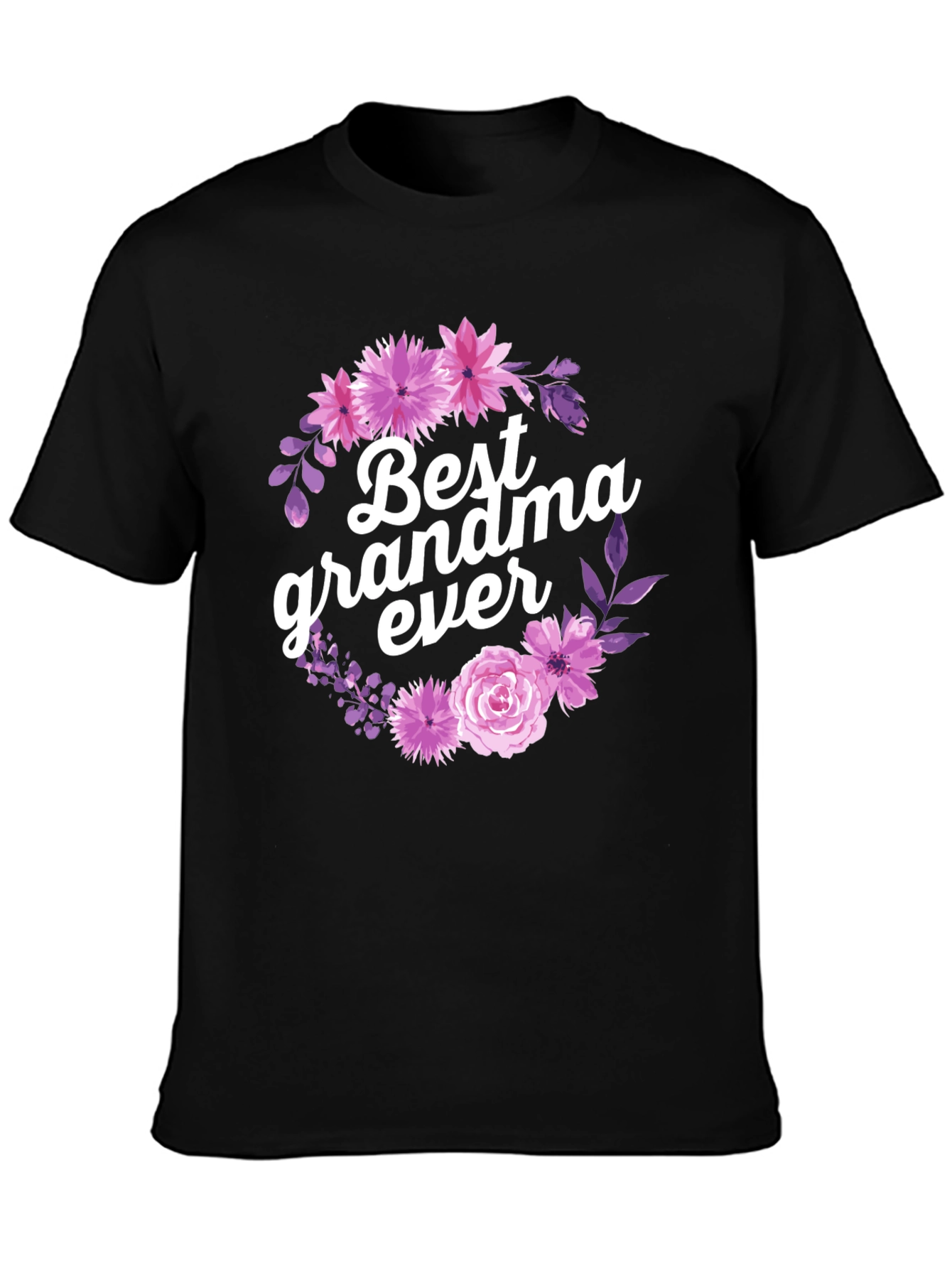 Best Grandma Ever Floral T-Shirt - Gift for Grandmother