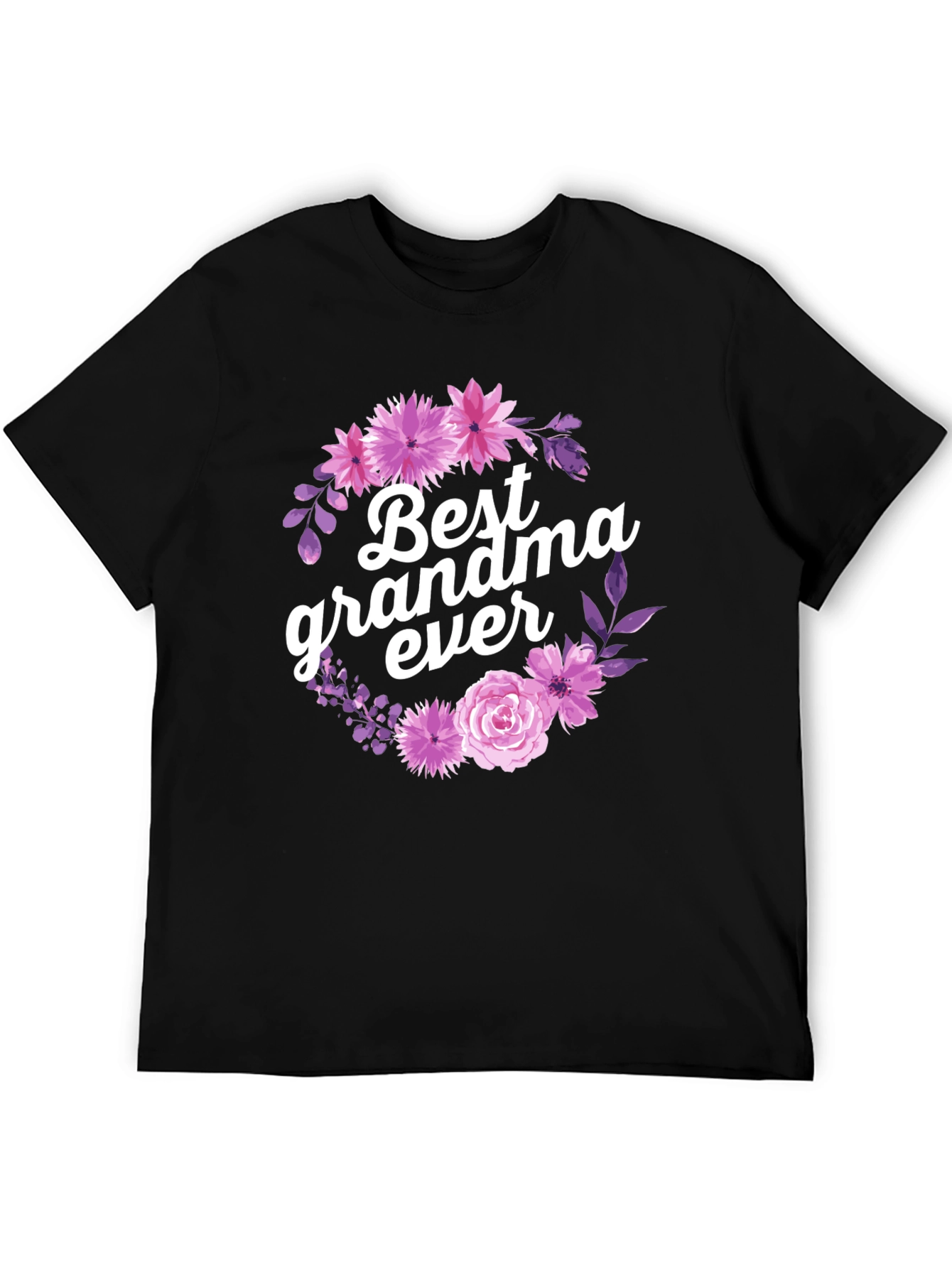 Best Grandma Ever Floral T-Shirt - Gift for Grandmother