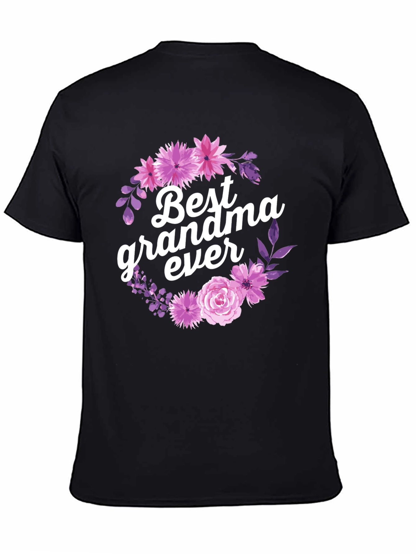 Best Grandma Ever Floral T-Shirt - Gift for Grandmother