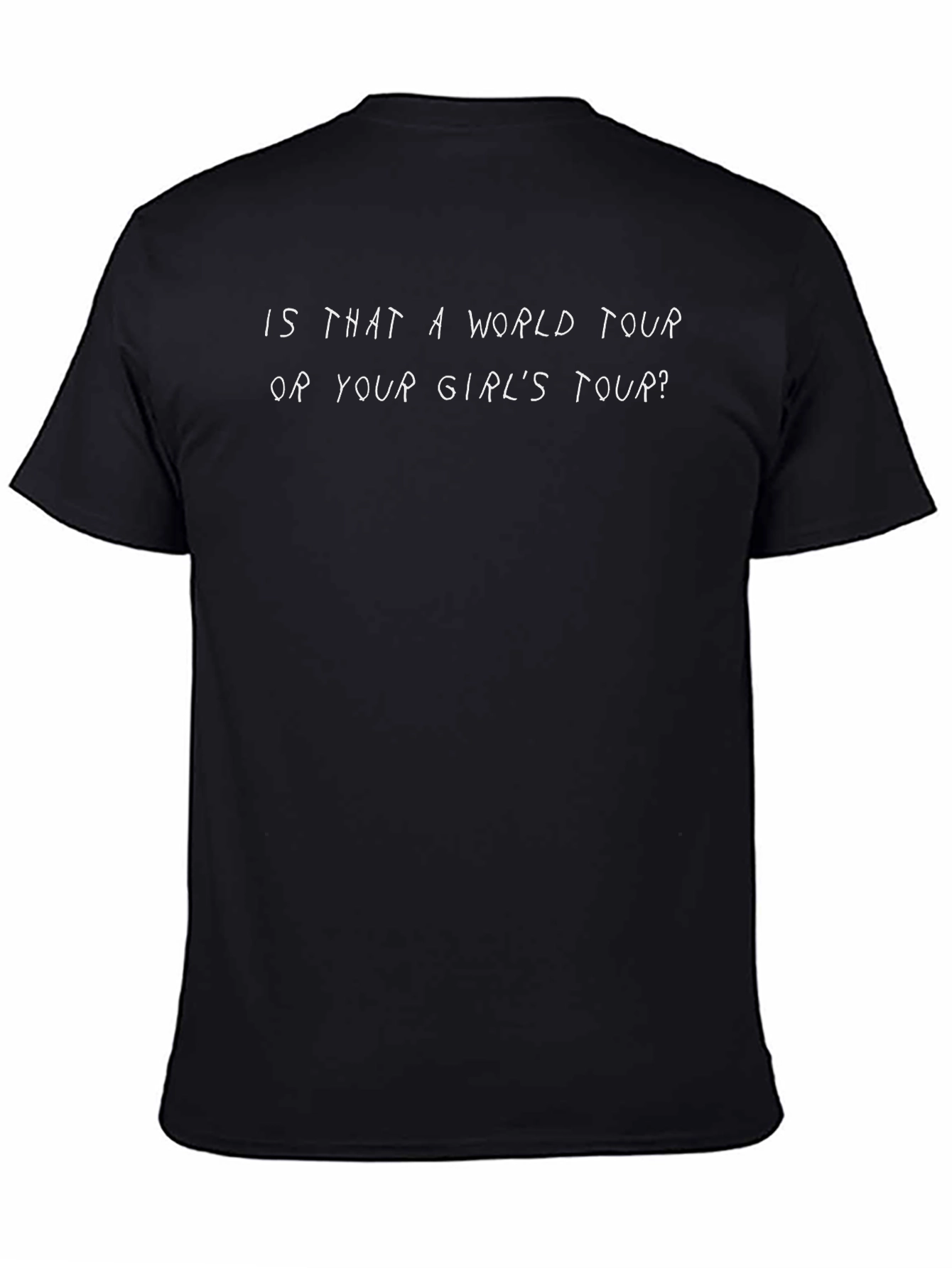 World Tour Graphic Tee - Unisex Black T-Shirt