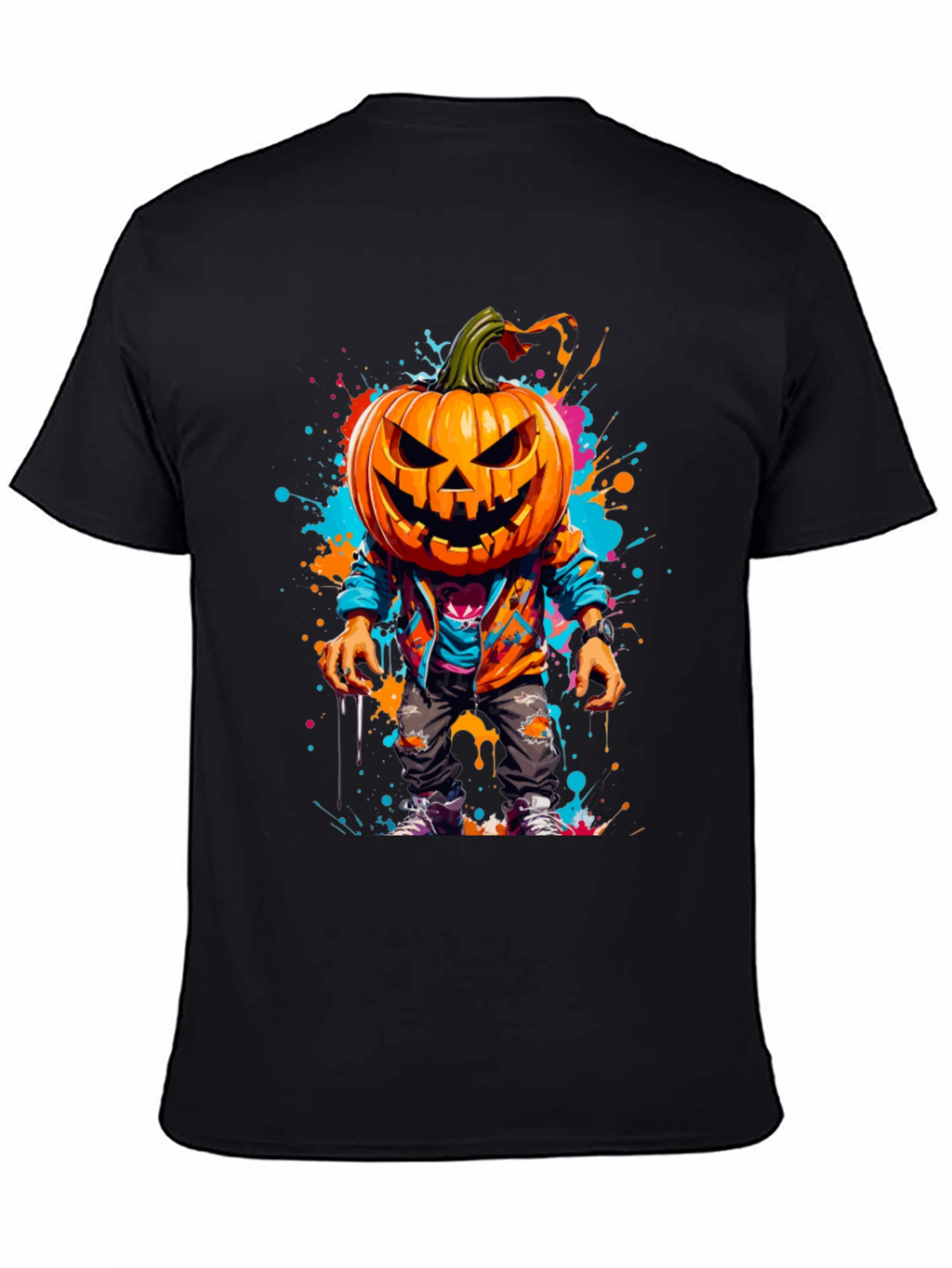Pumpkin Head Halloween Graphic Tee