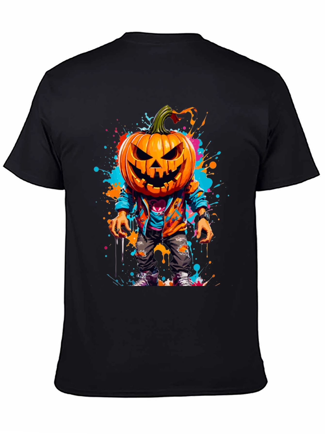Pumpkin Head Halloween Graphic Tee